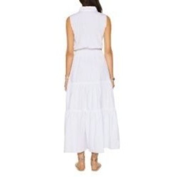 RAMY BROOK Camila Sleeveless Maxi Shirt Dress in White - Large - NWT - Picture 3 of 5